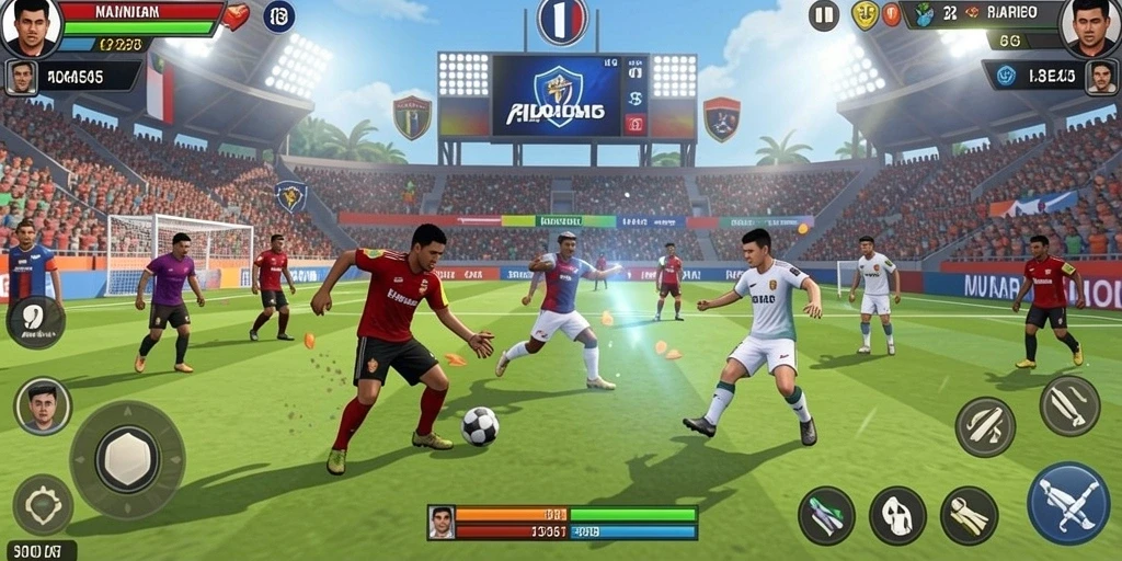 Screenshot menampilkan fitur sosial yang memungkinkan interaksi antar pemain.