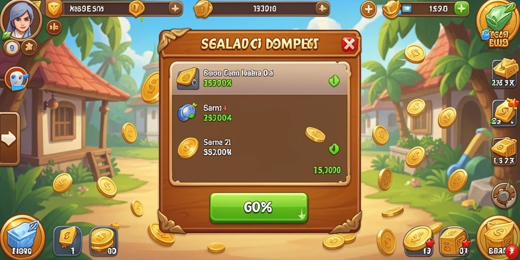 Bonus harian yang menggiurkan bagi pemain.