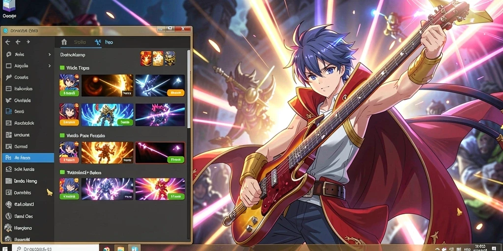 Gambaran atas gameplay yang menunjukkan interaksi pemain yang dinamis.