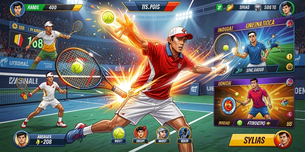 Screenshot menampilkan aksi seru dalam pertarungan multiplayer.